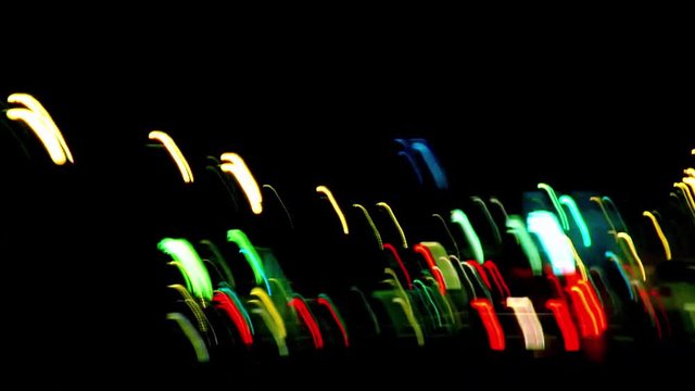 Frantic POV night city driving 