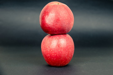 Two red apples