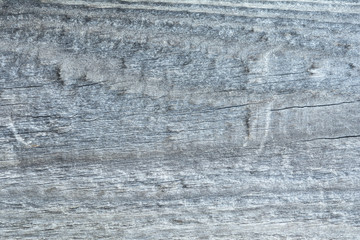Dark texture of old natural wood with cracks from exposure to sun and wind
