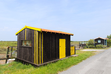 Fototapeta premium Oyster cabine from fisherman