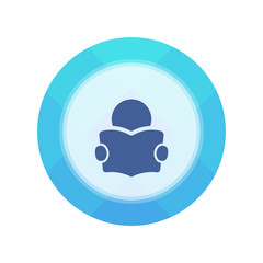 Paper Flat Cirlce Button