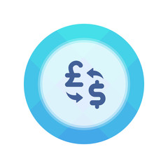 Obraz premium Paper Flat Cirlce Button