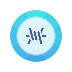 Paper Flat Cirlce Button