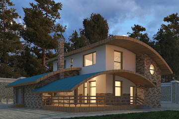 Building Photorealistic Render 3D Illustration