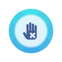 Paper Flat Cirlce Button