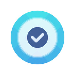 Paper Flat Cirlce Button
