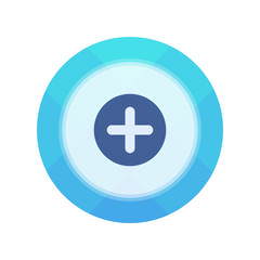 Obraz premium Paper Flat Cirlce Button