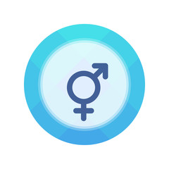 Paper Flat Cirlce Button