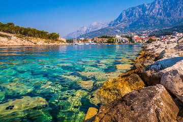 Adriatic Sea - Makarska, Dalmatia, Croatia - obrazy, fototapety, plakaty