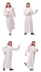 Arab man isolated on white background