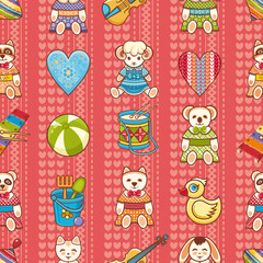 Child toy seamless pattern. Design element
