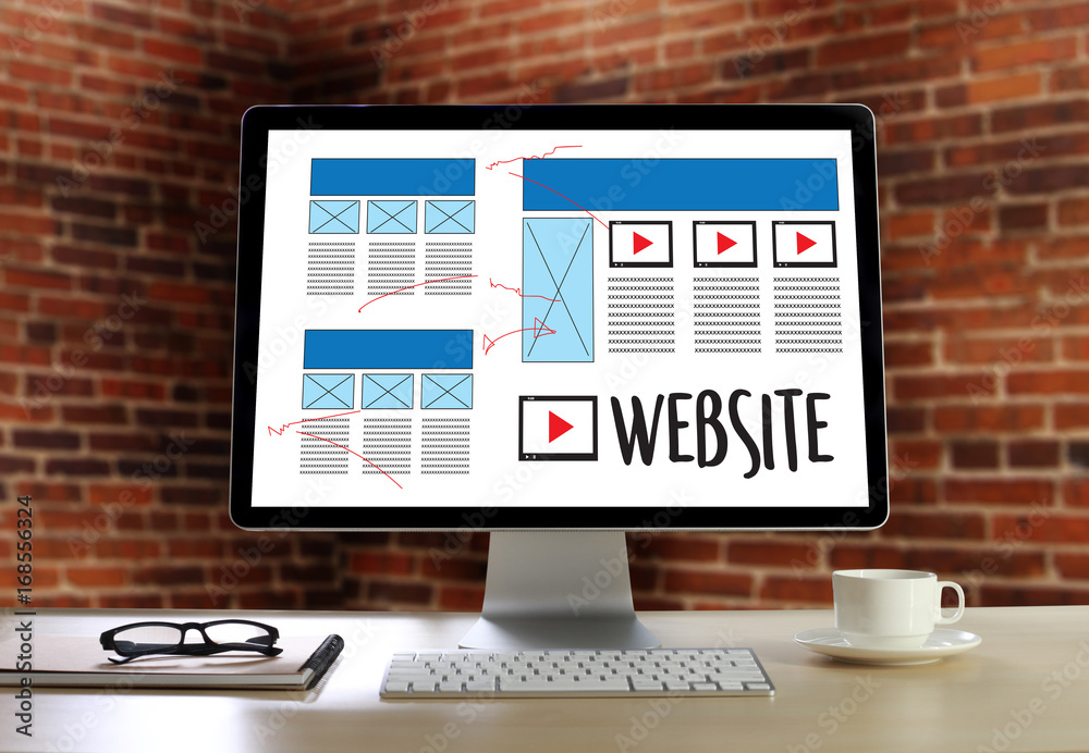 Poster web design layout sketch drawing software media www and graphic layout website development project