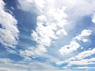 Obraz premium Blue sky and white cloud