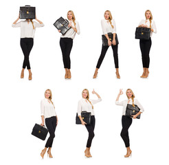 Fototapeta premium Woman businesswoman in business concept