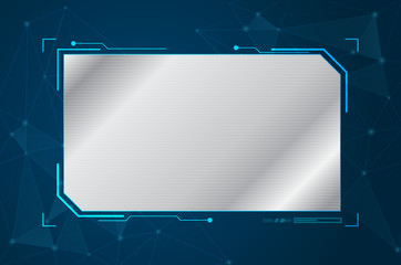 Abstract future futuristic shape virtual graphic user interface HUD
