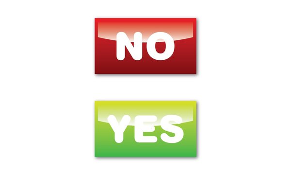 NO and YES Button