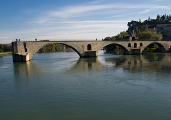 Fototapeta na wymiar Ruined bridge, Avignon France