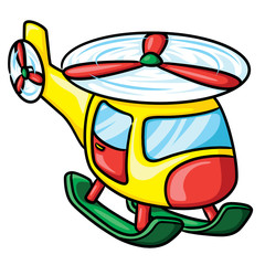 Helicopter Cartoon
Illustration of cute cartoon helicopter.