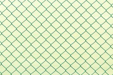 Fototapeta premium Green iron mesh, tennis court.
