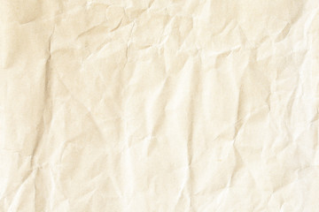 Fototapeta na wymiar Brown crumpled paper texture