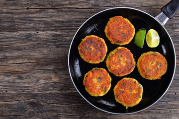 delicious fresh fried homemade fish cakes