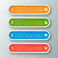 Abstract 3D Paper Infographics