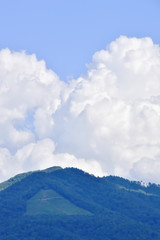 入道雲と大文字山