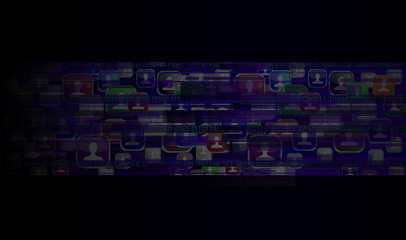 contact icons internet concept 