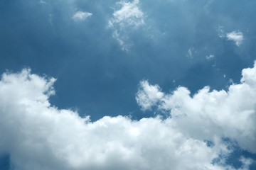 Obraz premium Blue Sky with Cloud Background.