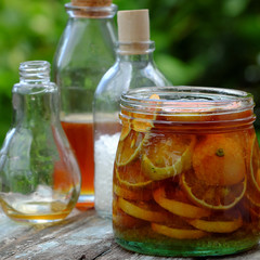 pink lemon, honey, sugar candy