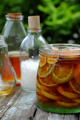 pink lemon, honey, sugar candy