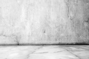 White Empty Marble Room Background.