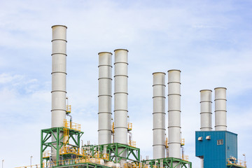 Refinery tower in petroleum
