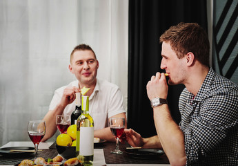 Dinner with friends.