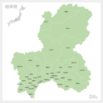 岐阜県の地図 の画像 1 件の Stock 写真 ベクターおよびビデオ Adobe Stock
