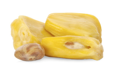 Ripe Jackfruit isolated on white background