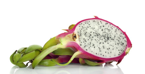 Dragon fruit isolated on white background