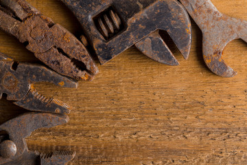 Old rusty tools
