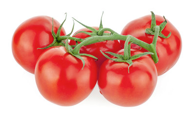 cherry tomatoes isolated on white background