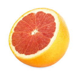Naklejka na ściany i meble Orange fruit isolated on white