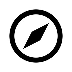 Compass black color icon . © Serhii