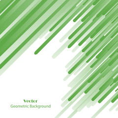 Green lines abstract vector background