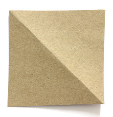 vintage torn paper on white background with copy space for text