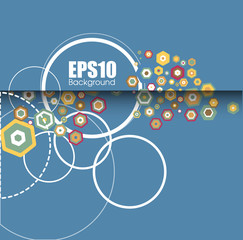 Obraz premium Vintage Circles Abstract Business Background