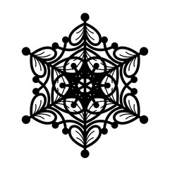 Xmas Artistic Snowflake Design