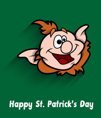 Laughing Funny Elf Character Face Expression