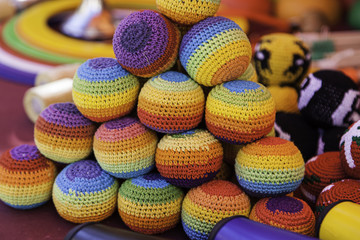 Handcrafted objects to juggle and show