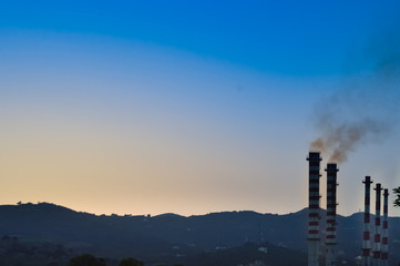 Chimney of a thermoelectric power station