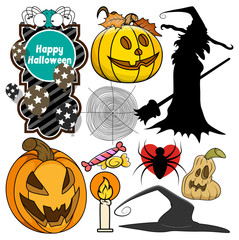 Obraz premium Halloween Graphic Elements Vectors