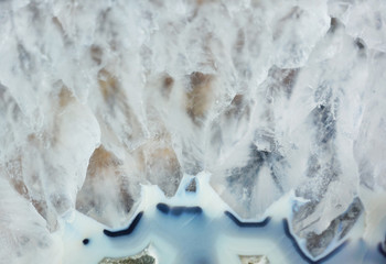 Beautiful texture of gemstone agate